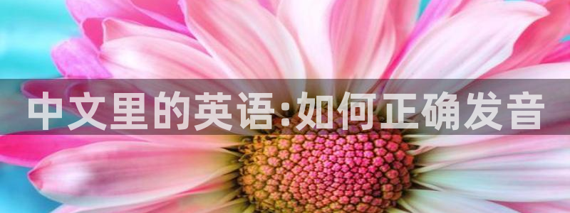 彩客网体育：中文里的英语:如何正确发音